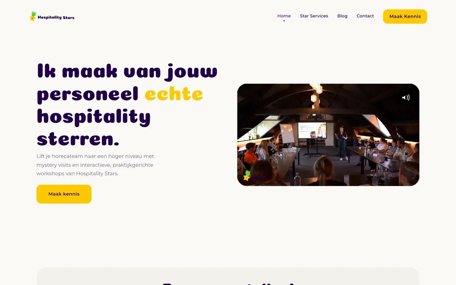 Hospitality Stars workshops-site