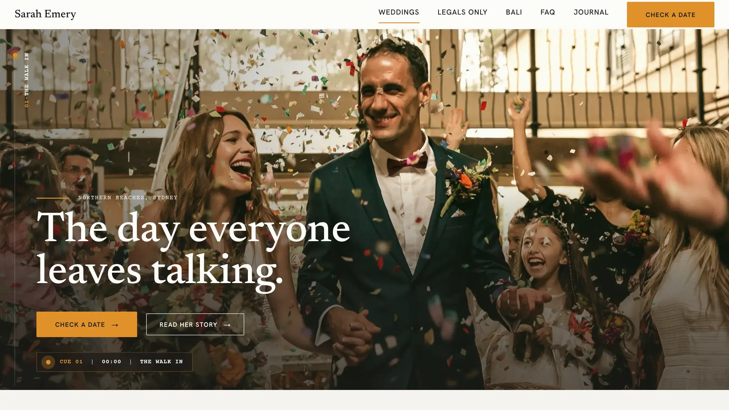 Sarah Emery celebrant-site